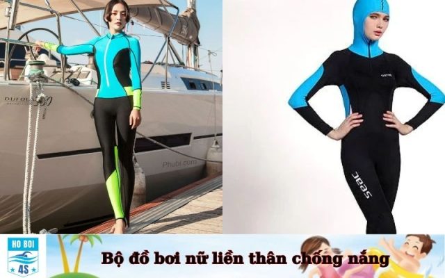 Bộ đồ bơi nữ liền thân chống nắng