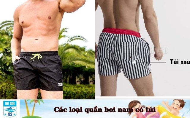 Các loại quần bơi nam có túi